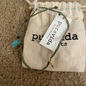 Pura vida braclet green leaf